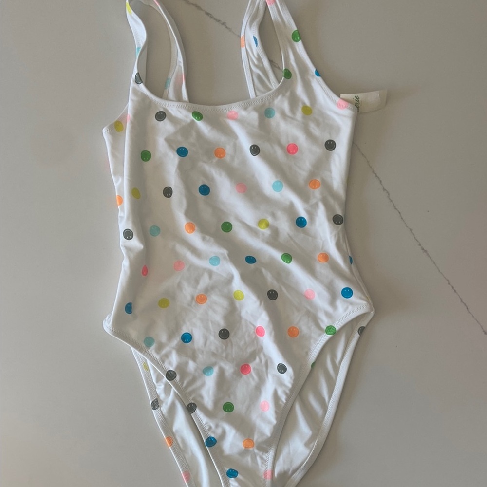 Aerie White Polka Dot One Piece Swimsuit - Picture 5 of 8
